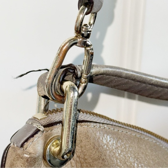 Kate Spade Somerton Street Caryl Leather Slouchy Large Hobo Bag Hare Grey Boho - Picture 7 of 12